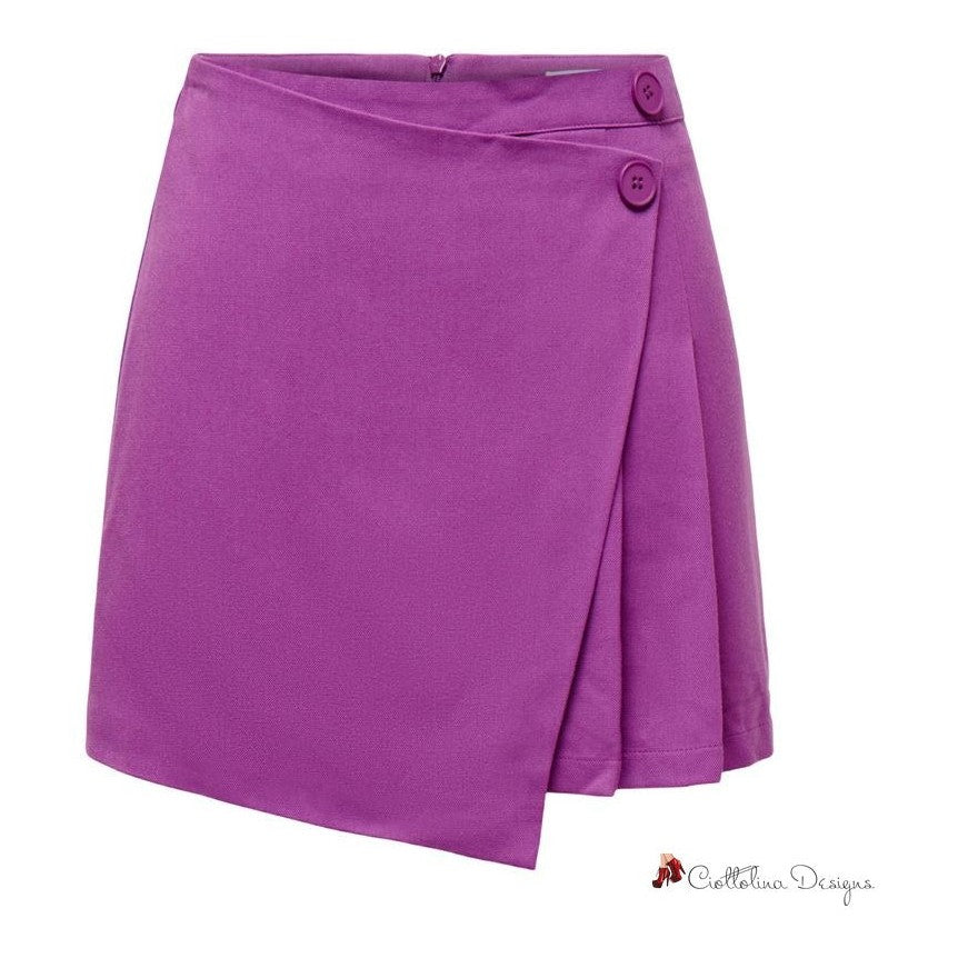 Purple Polyester Skirt