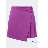 Purple Polyester Skirt