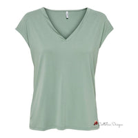 Green Tencel Tops & T-Shirt