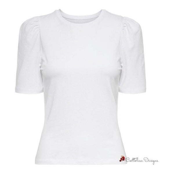 White Cotton Tops & T-Shirt