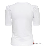 White Cotton Tops & T-Shirt