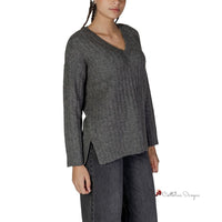 Gray Acrylic Sweater