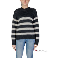 Black And White Recycled Polyester Sweater