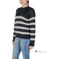 Black And White Recycled Polyester Sweater