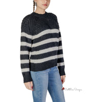 Black And White Recycled Polyester Sweater