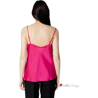 Pink Polyester Tops & T-Shirt