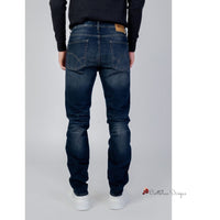 Blue Elastane Jeans & Pant