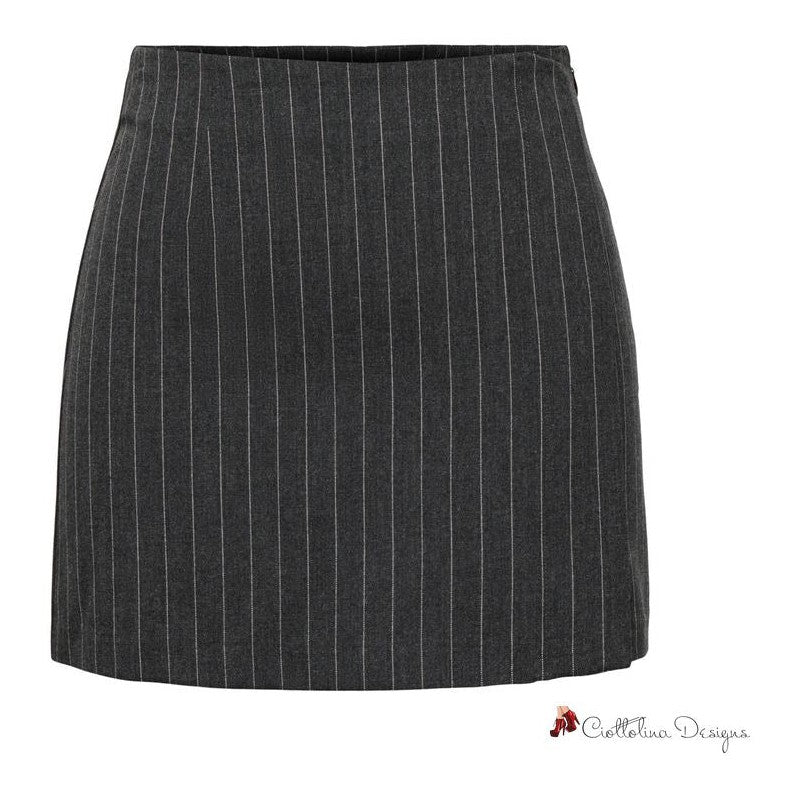 Gray Polyester Skirt