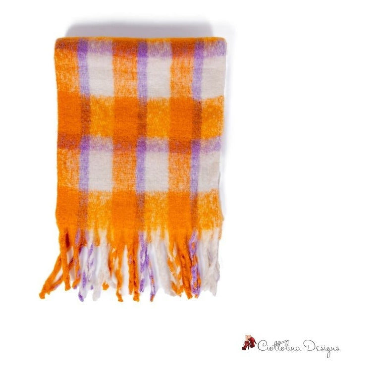 Orange Polyester Scarf