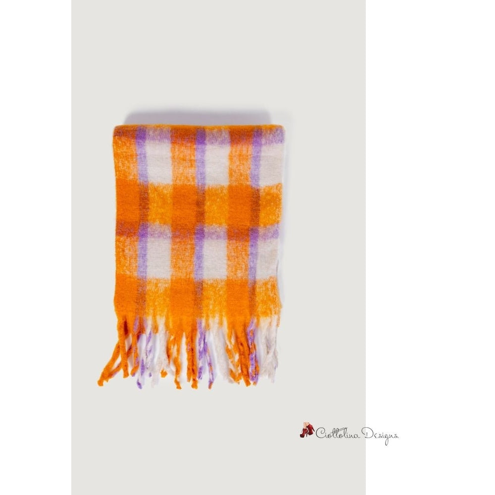 Orange Polyester Scarf