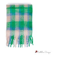 Green Polyester Scarf