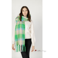 Green Polyester Scarf