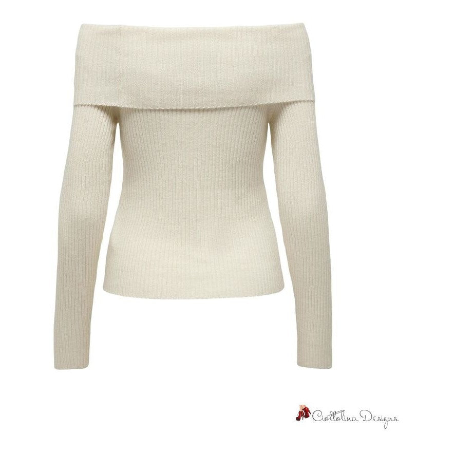 Cream Viscose Sweater