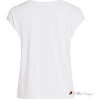 White Tencel Tops & T-Shirt