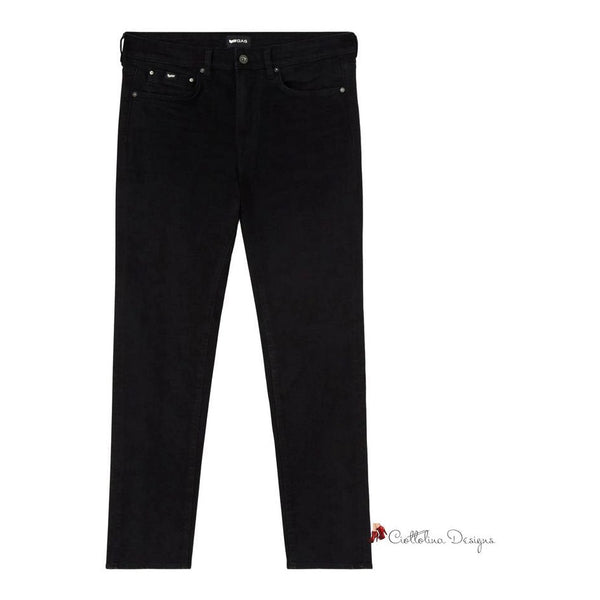 Black Cotton Jeans & Pant