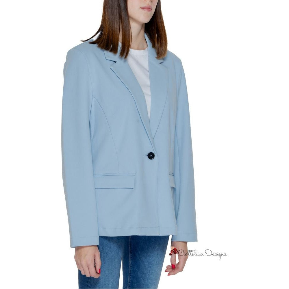 Blue Polyester Suits & Blazer