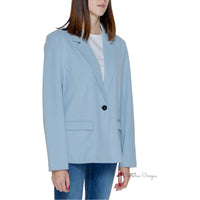 Blue Polyester Suits & Blazer