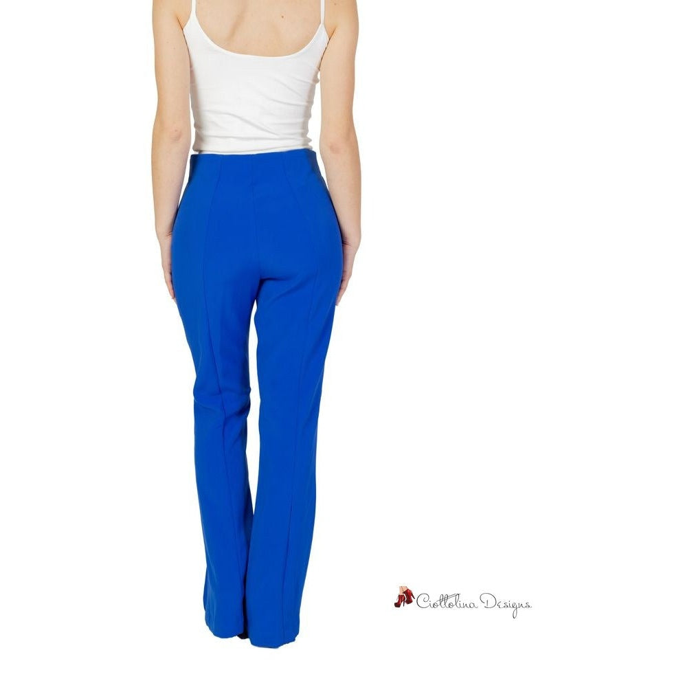 Blue Recycled Polyester Jeans & Pant