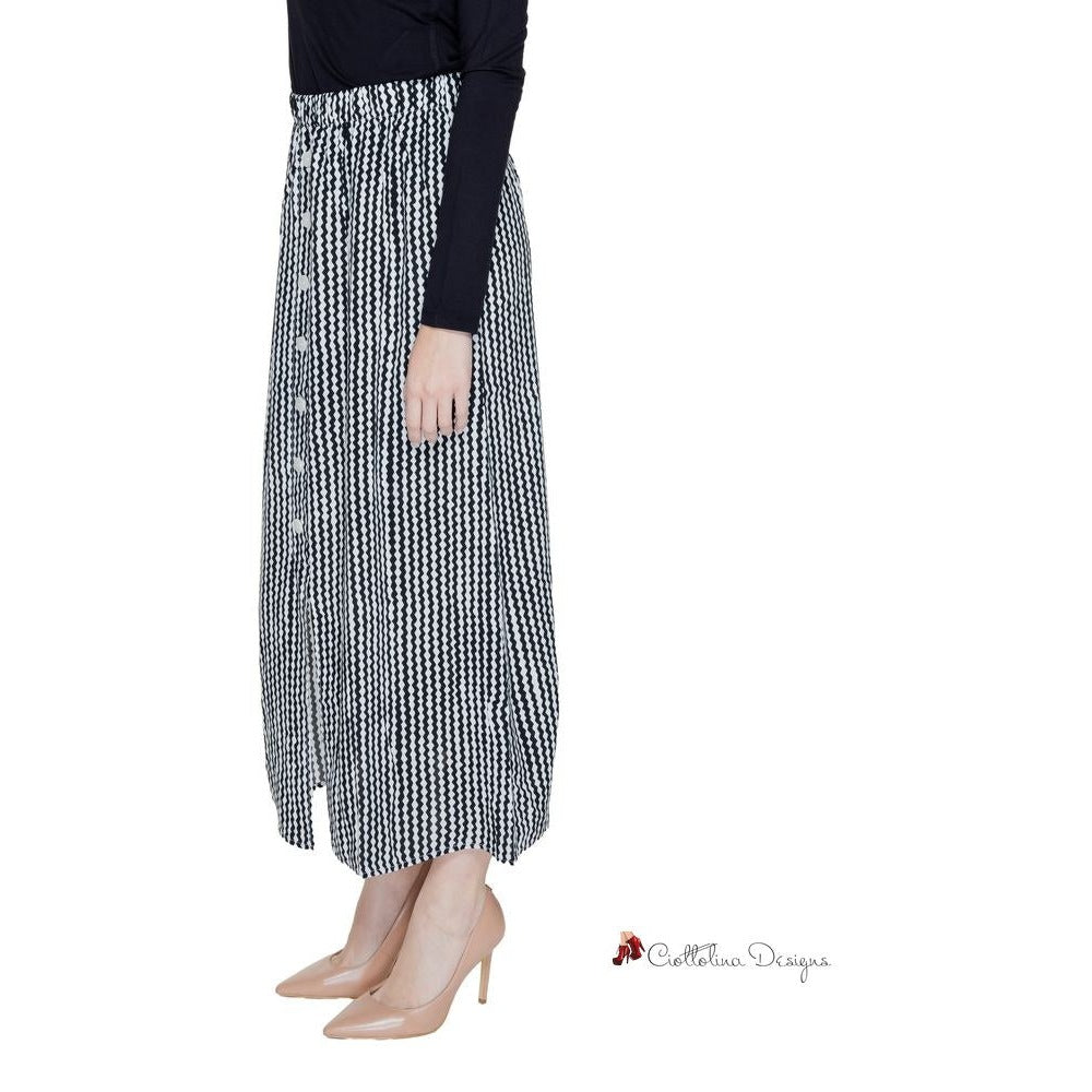 Black Viscose Skirt