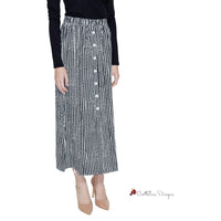 Black Viscose Skirt