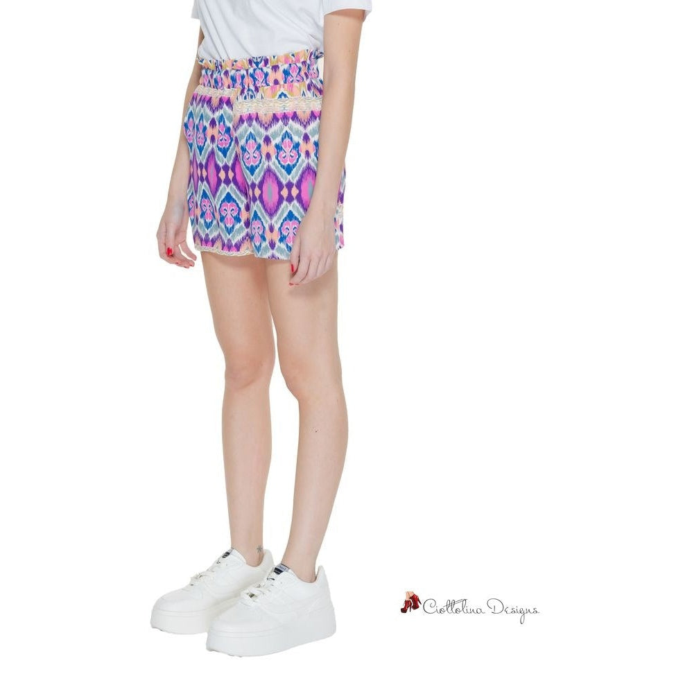 Multicolor Recycled Polyester Short