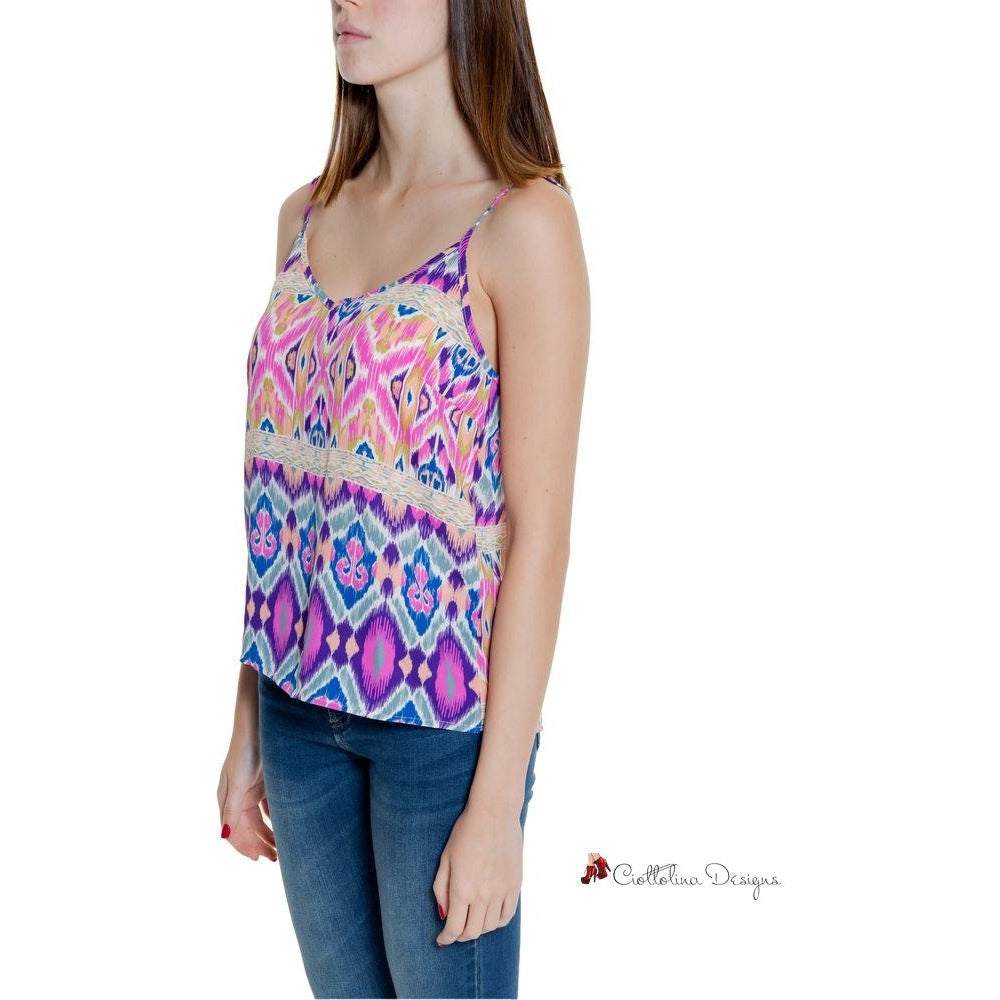 Pink Recycled Polyester Tops & T-Shirt