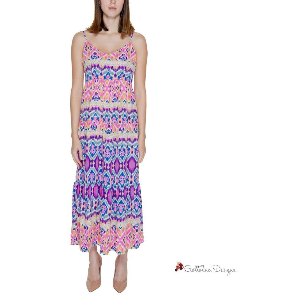 Multicolor Recycled Polyester Dress