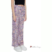 Purple Viscose Jeans & Pant