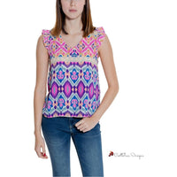 Multicolor Recycled Polyester Tops & T-Shirt