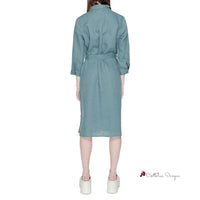 Green Linen Dress