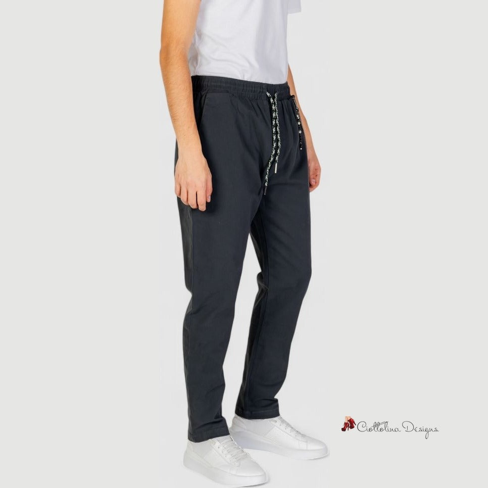 Gray Cotton Jeans & Pant