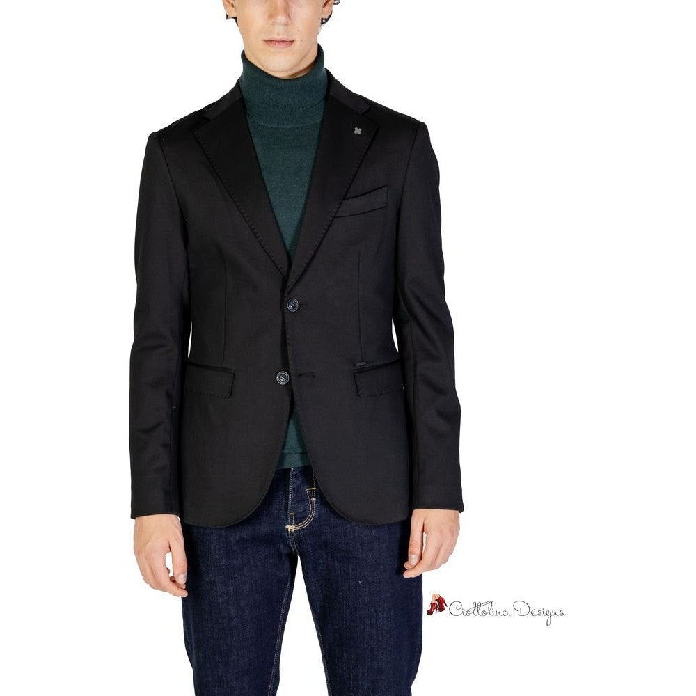 Black Polyester Blazer