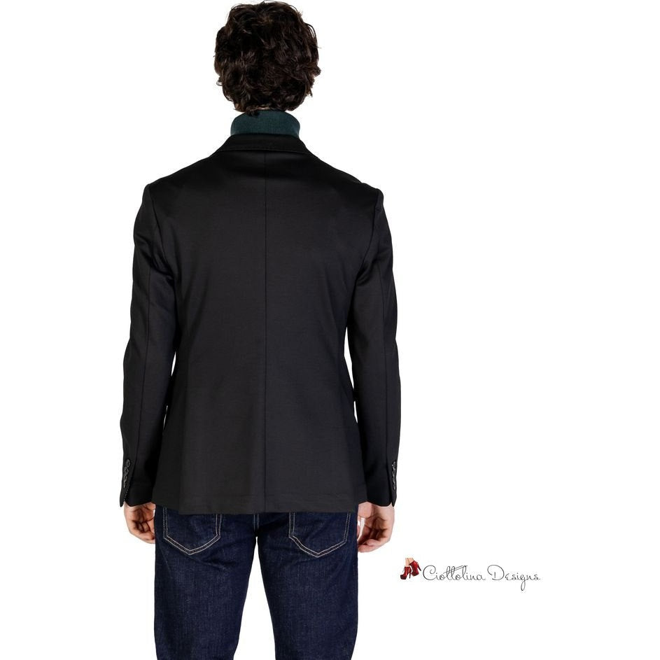 Black Polyester Blazer