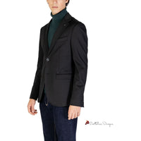 Black Polyester Blazer