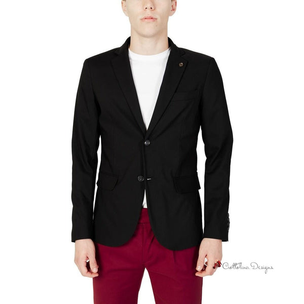 Black Cotton Blazer