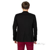 Black Cotton Blazer