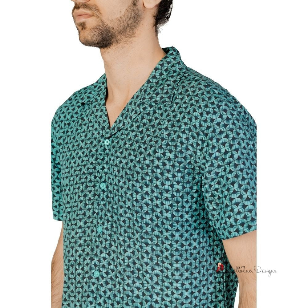 Turquoise Viscose Shirt