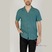 Turquoise Viscose Shirt