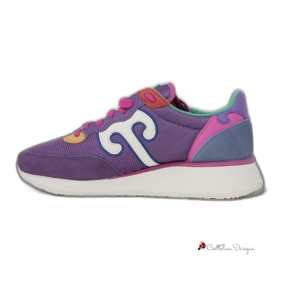 Purple Leather Sneaker