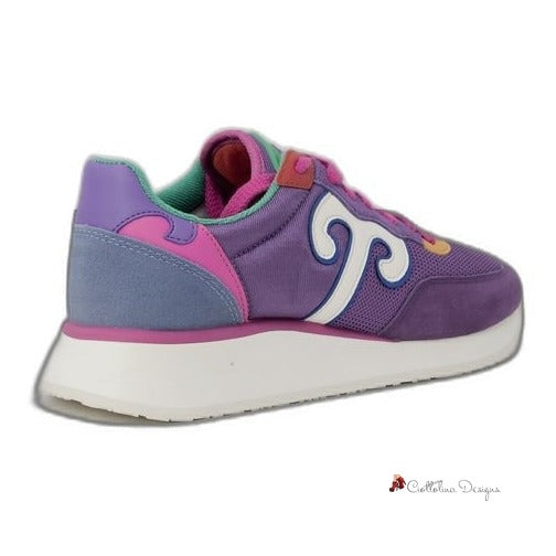 Purple Leather Sneaker