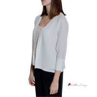 White Viscose Cardigan