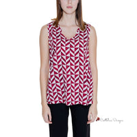 Red Viscose Tops & T-Shirt