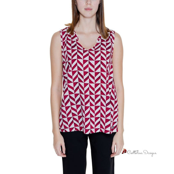 Red Viscose Tops & T-Shirt