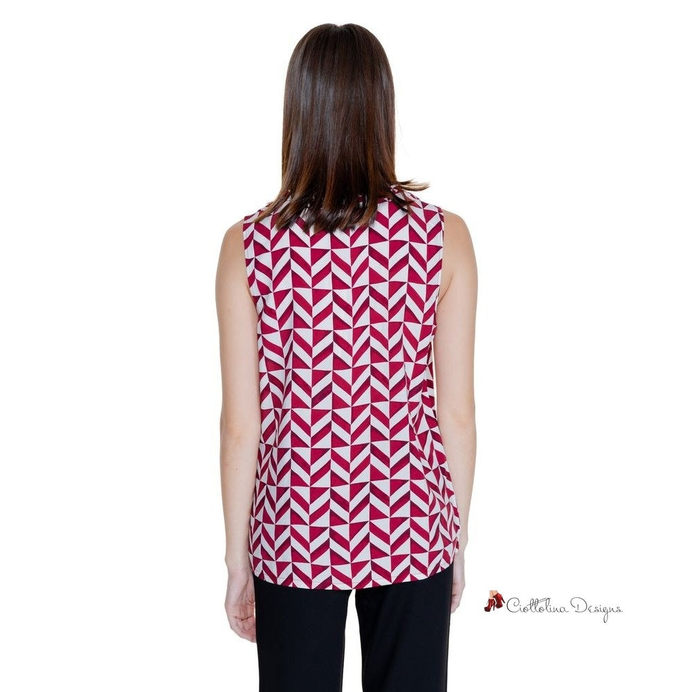 Red Viscose Tops & T-Shirt