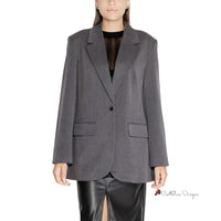 Gray Recycled Polyester Suits & Blazer