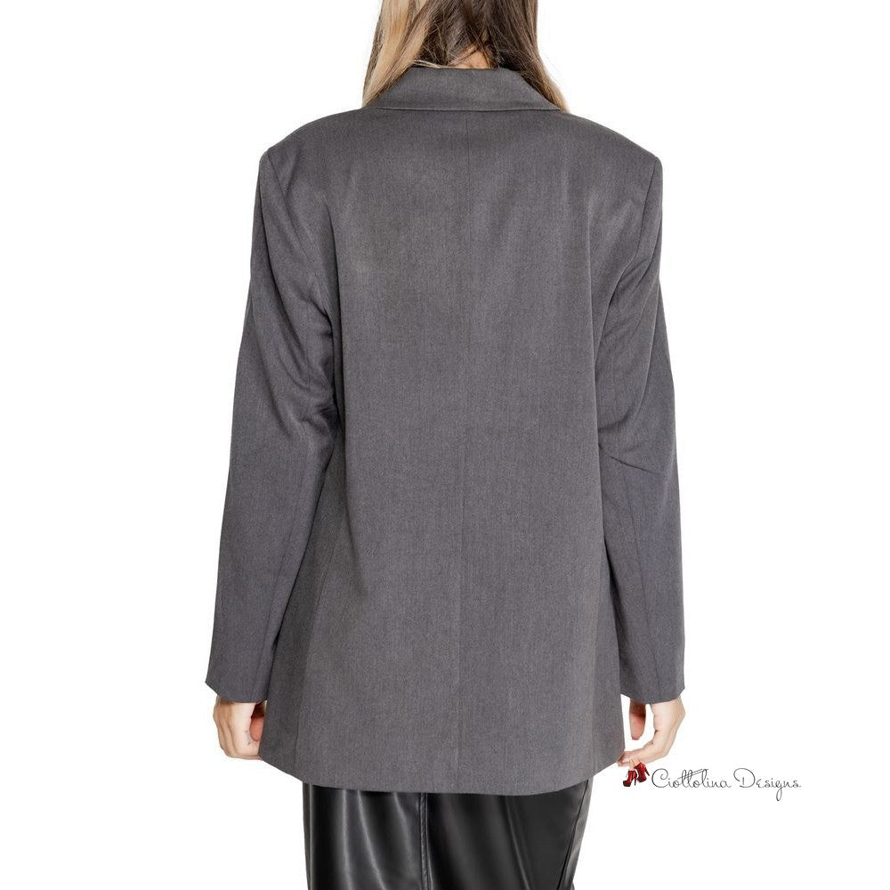 Gray Recycled Polyester Suits & Blazer