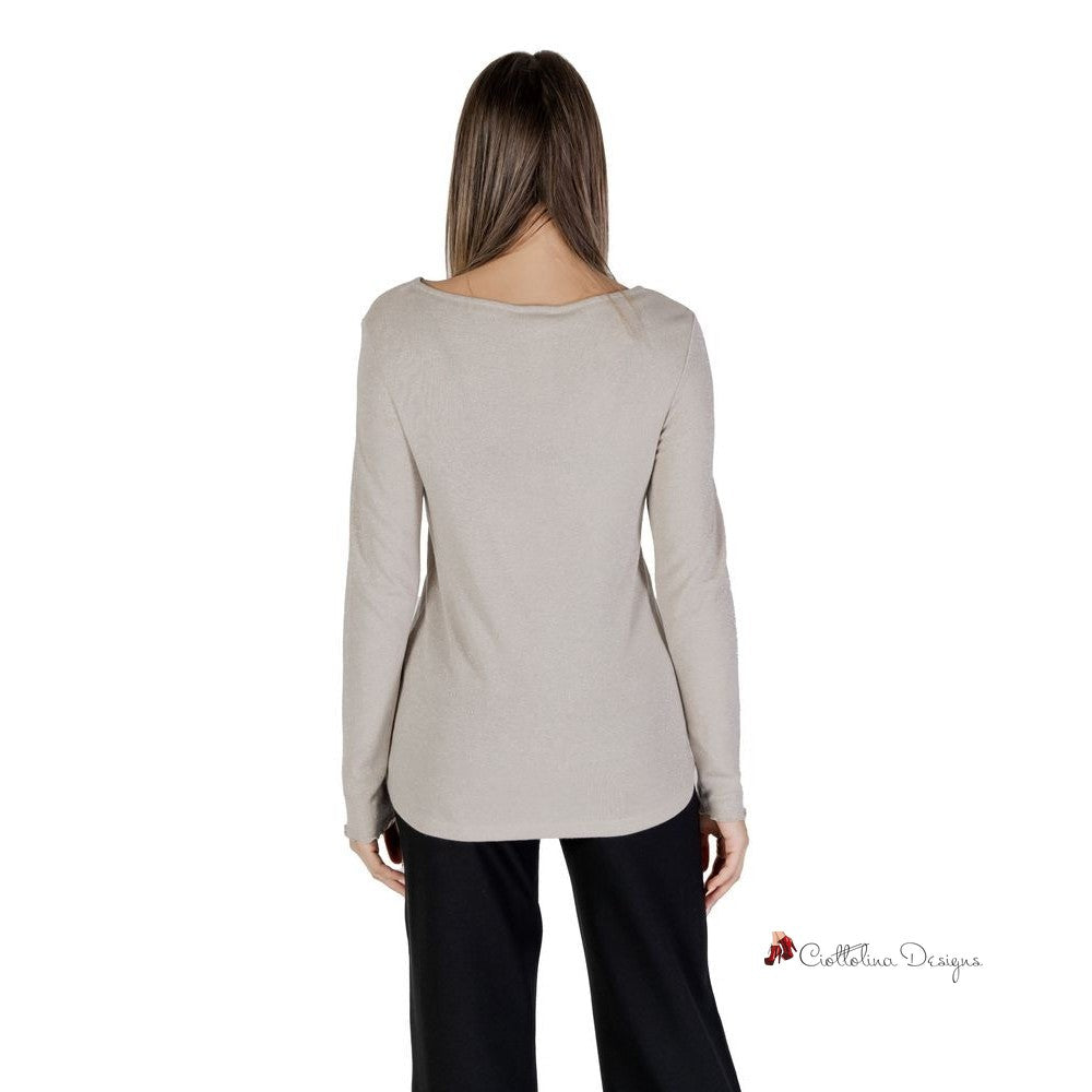 Beige Viscose Tops & T-Shirt