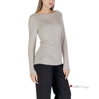 Beige Viscose Tops & T-Shirt