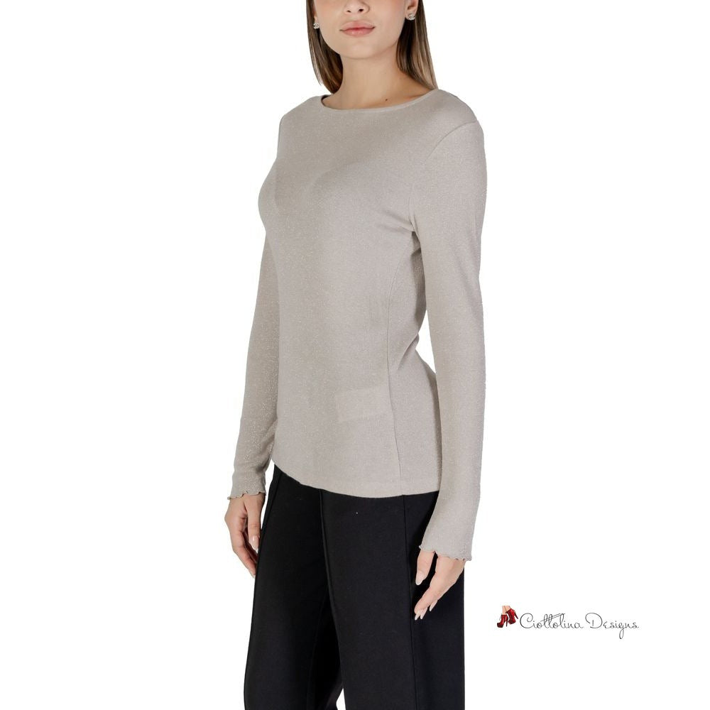 Beige Viscose Tops & T-Shirt