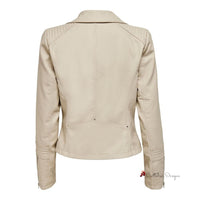 Beige Viscose Jackets & Coat